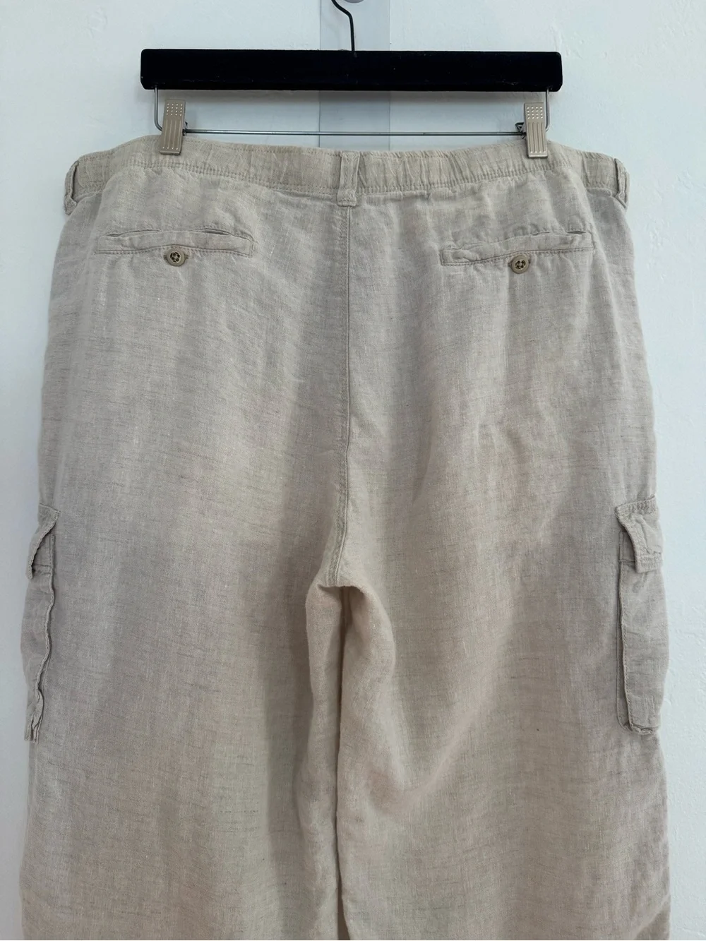 Tommy Bahama Relax Cargo Pants Linen Oatmeal Natural Minimal Beach Coastal
